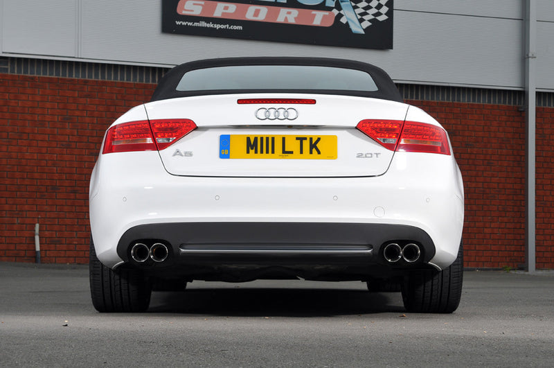 Milltek Sport - Cat Back Exhaust (Multiple Options) Audi A5 B8 (8T) Cabriolet & Coupe