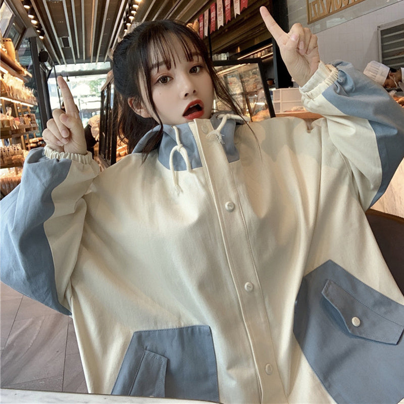 Thin Loose Casual Mid-length Trench Coat