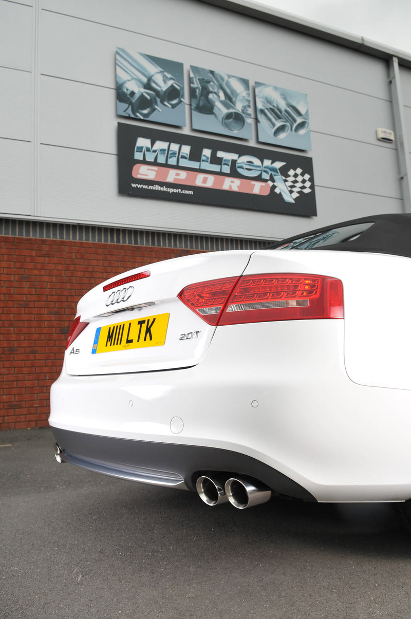 Milltek Sport - Cat Back Exhaust (Multiple Options) Audi A5 B8 (8T) Cabriolet & Coupe