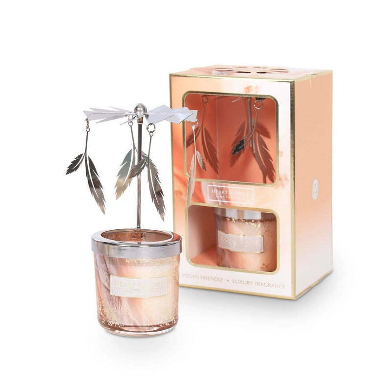 Heart & Home Angel Touch Mini Soy Candle & Carousel - The Perfect Gift