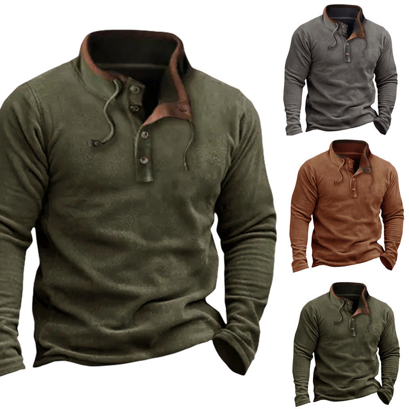 Premium Men's Fleece Zipper Sweater - Casual Pullover Jacket