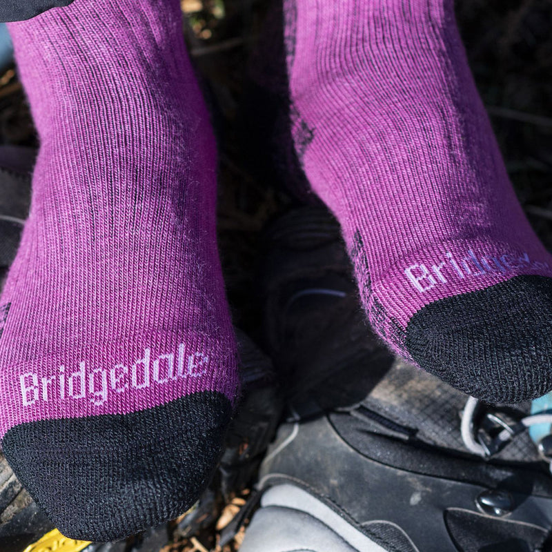 1 Pack Ladies Hiking Lightweight Merino Wool Boot Socks