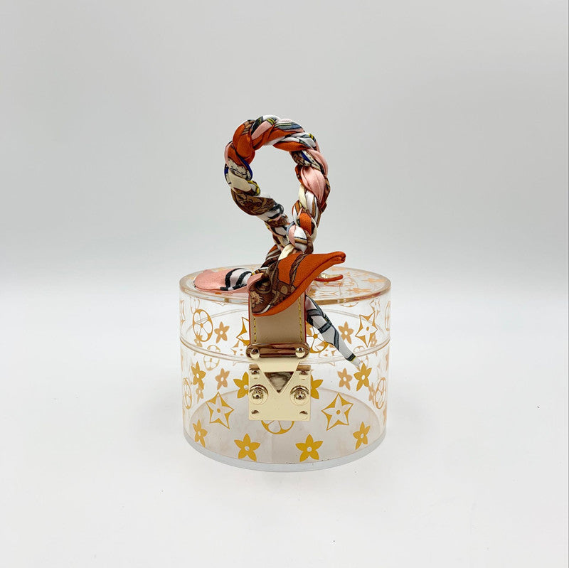 New summer round box transparent bag