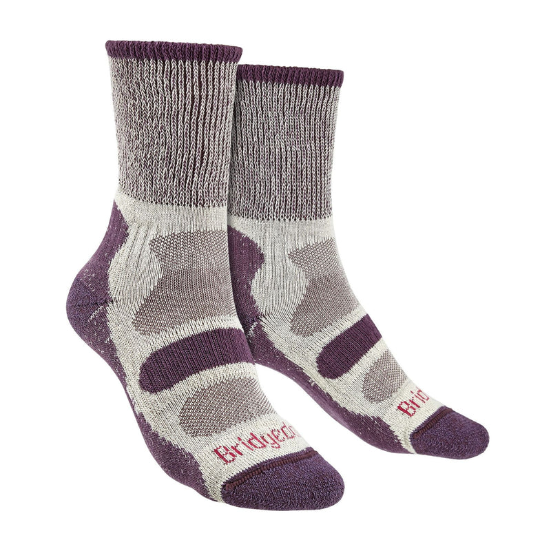 1 Pack Ladies Hiking Lightweight Cotton Coolmax Boot Socks