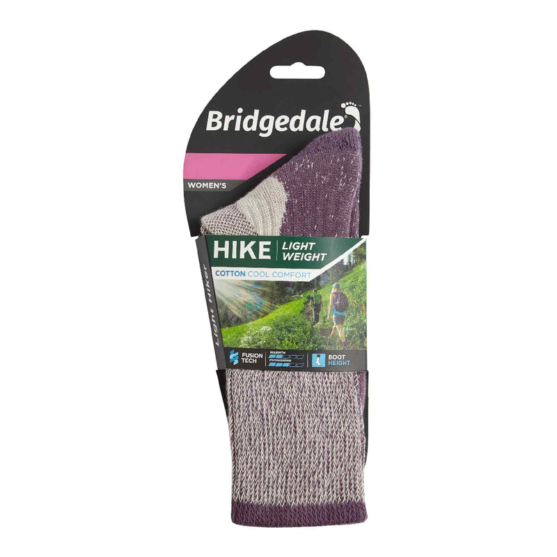 1 Pack Ladies Hiking Lightweight Cotton Coolmax Boot Socks