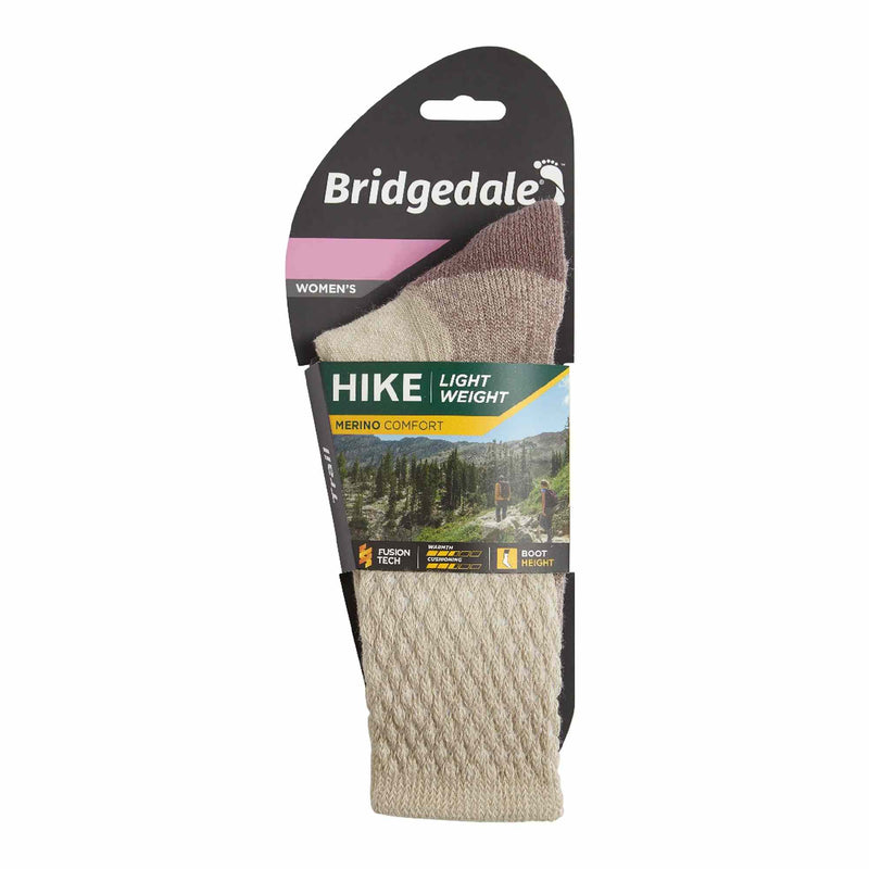 1 Pack Ladies Hiking Lightweight Merino Wool Cushioned Boot Socks