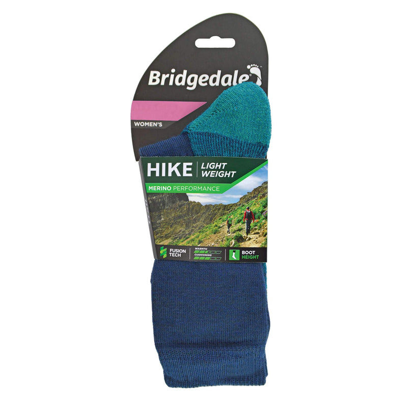 1 Pack Ladies Hiking Lightweight Merino Wool Boot Socks