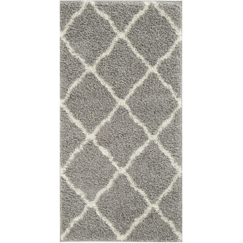 Moroccan Grey Shaggy Rug | 710