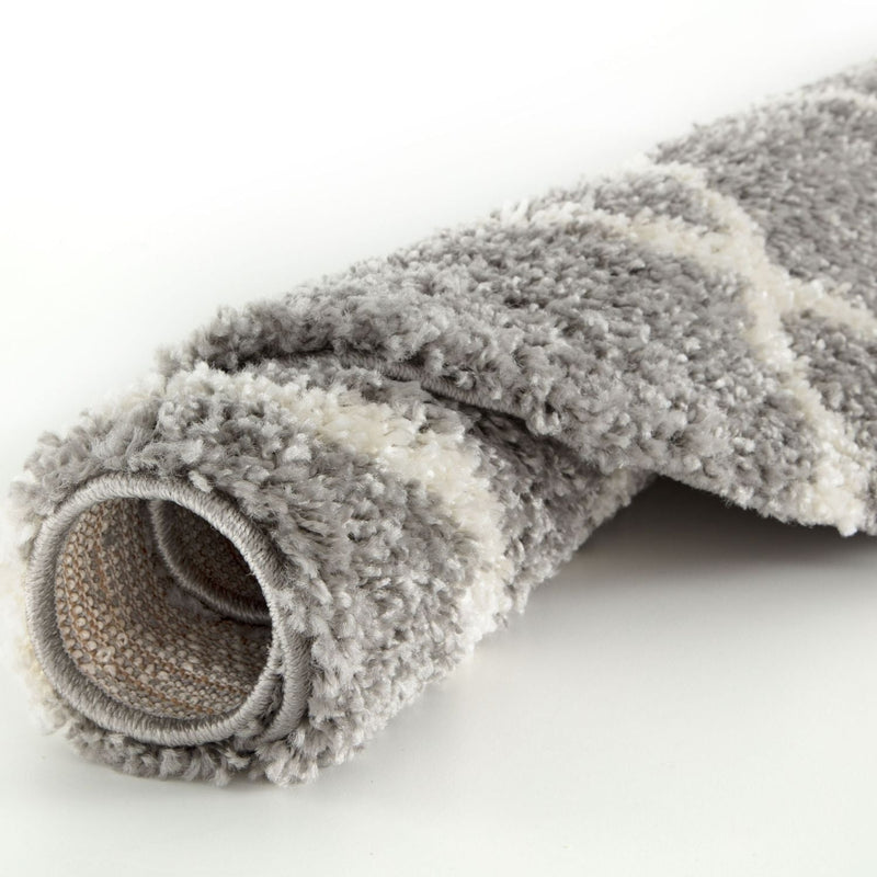 Moroccan Grey Shaggy Rug | 710