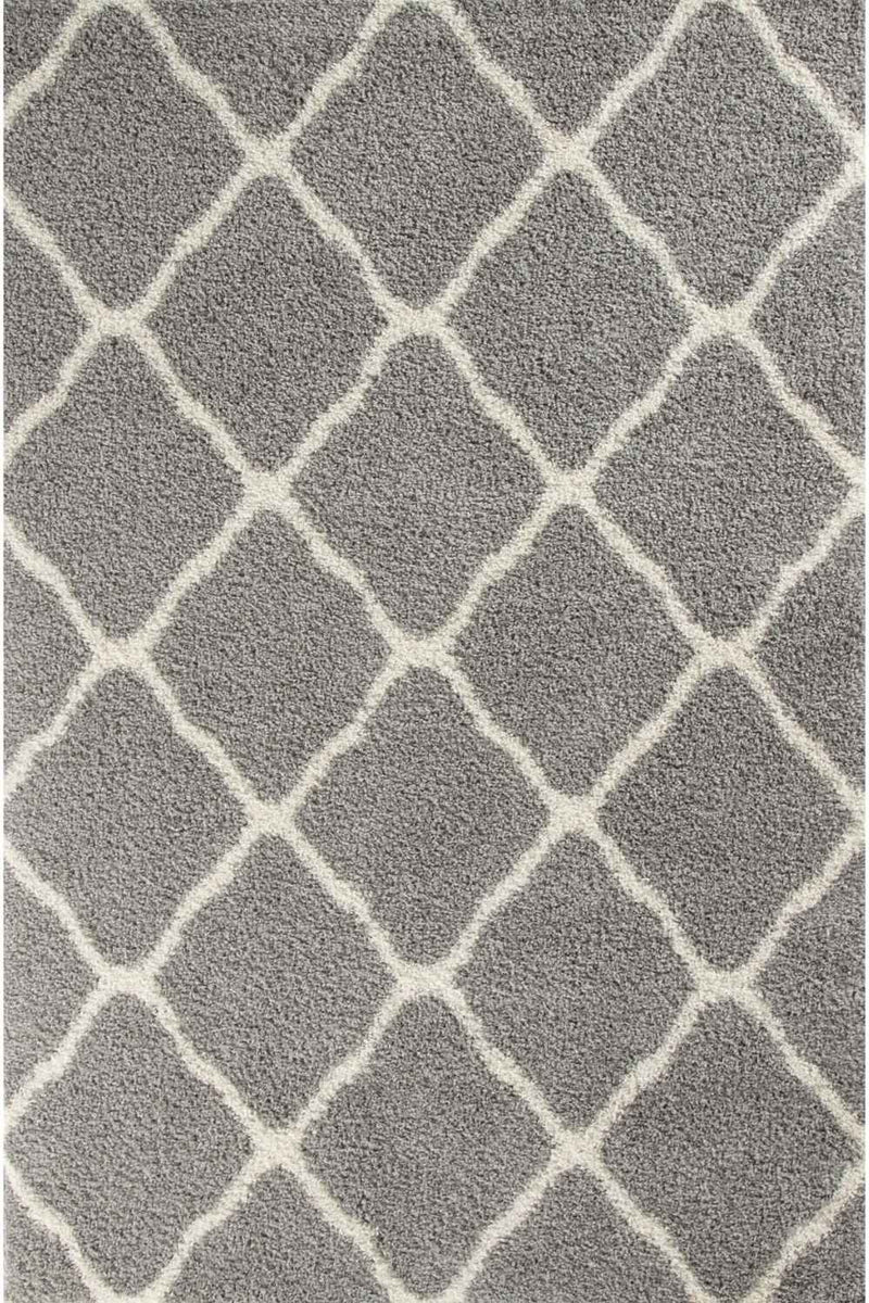 Moroccan Grey Shaggy Rug | 710