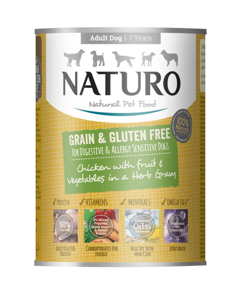 Naturo Adult Chicken in Gravycan 390g - Case of 12