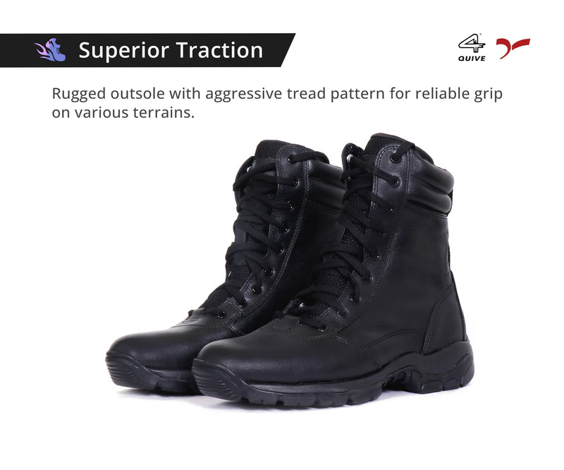 QUIVE SEGA Combat M-21 Mid-Calf Leather Boots