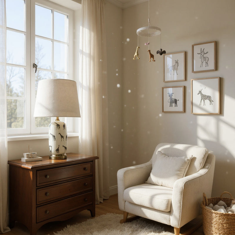 41CM LAMP AND SHADE
