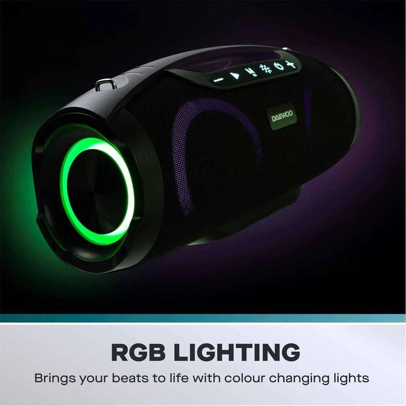 Daewoo Boom Beat Pro Pulse Bluetooth Party Speaker 6.5 Inch LED 40W