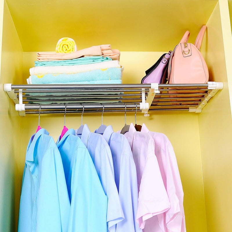 Extendable Closet Shelf Divider 40-60cm Heavy Duty Wardrobe Organiser