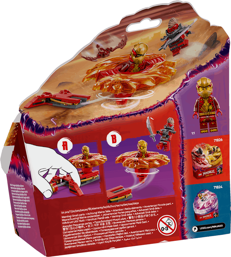 Lego Ninjago 71823 Kai's Dragon Spinjitzu Spinner Playset for Ages 6+
