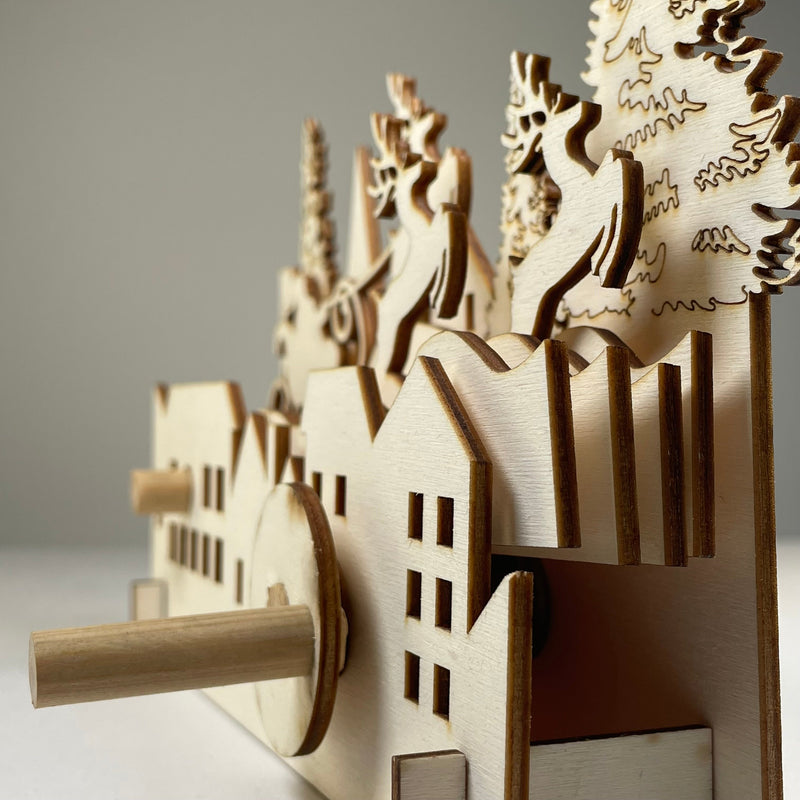 Mechanical Santa Sleigh - Flatpack Model Kit