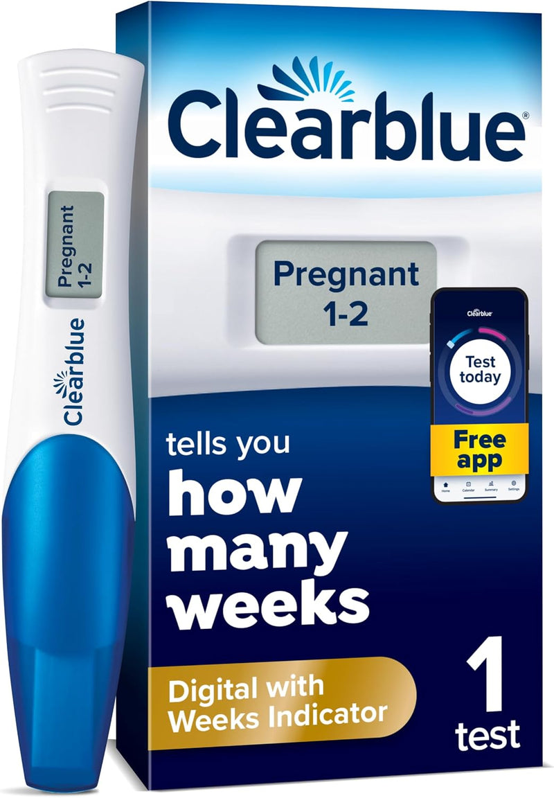 Clearblue Pregnancy Test Digital with Weeks Indicator, Expiry date 12/27, New