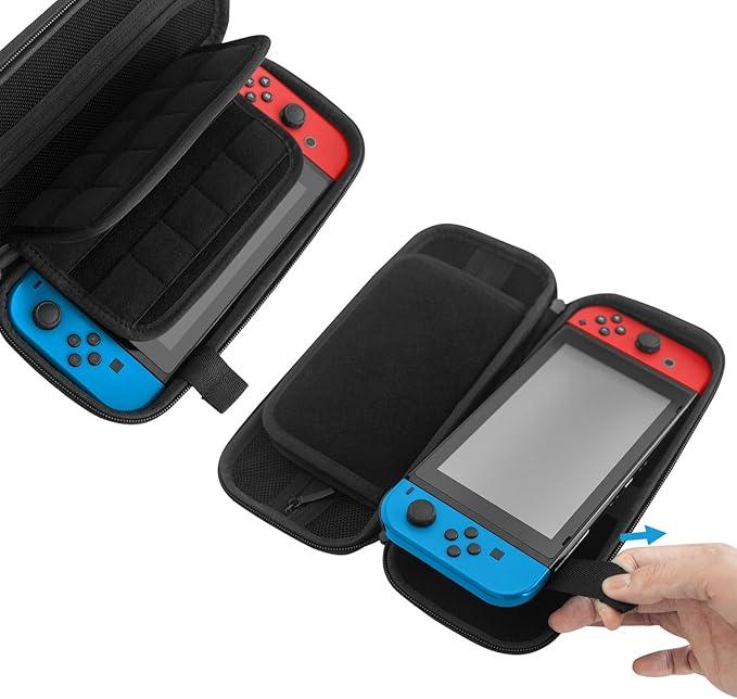 Nintendo Switch Carry Case 20 Game Cartridge Holders Plus Space for Joycons etc