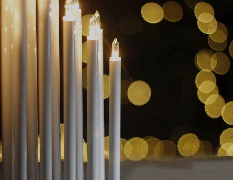 White Christmas LED Candle Bridge