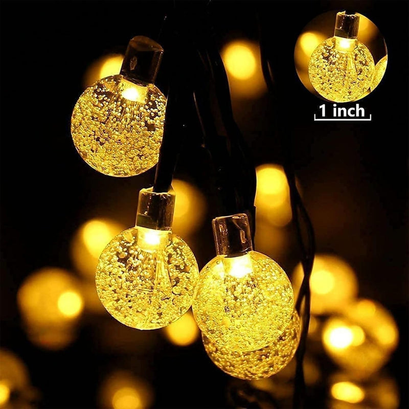 60 LED Solar String Lights 36ft/11m Warm White Fairy Lights for Outdoor & Indoor
