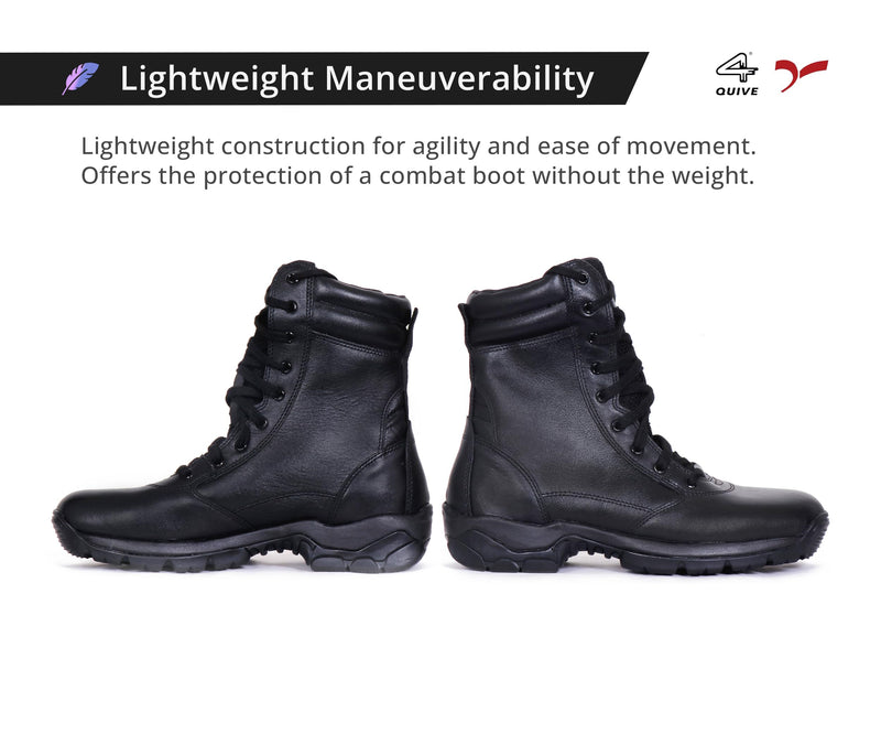 QUIVE SEGA Combat M-21 Mid-Calf Leather Boots