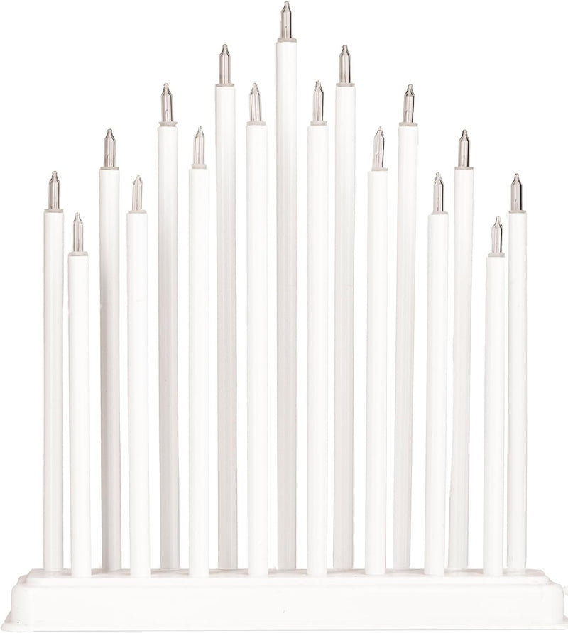 White Christmas LED Candle Bridge