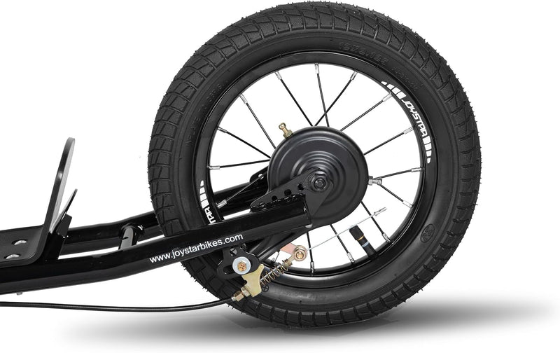 Kids Scooter with 16" Rubber Front Wheel - Dark Green