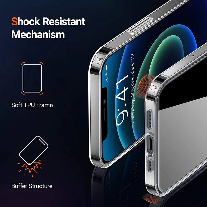 Silicone Case For Apple iPhone 13 12 Pro Max Shockproof Silicone Cover