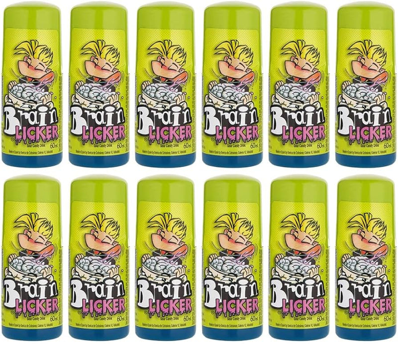 12 x Brain Licker Raspberry Candy Drink 60Ml