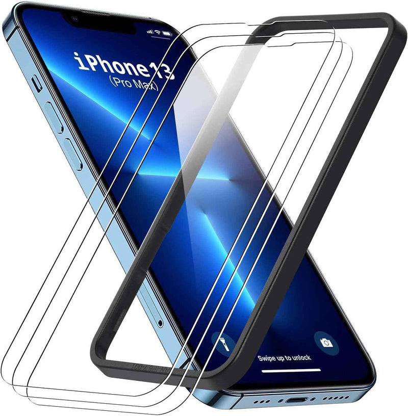 iPhone 14 Plus / 13 Pro Max / 15 Pro Max Tempered Glass Screen Protector 3 Pack