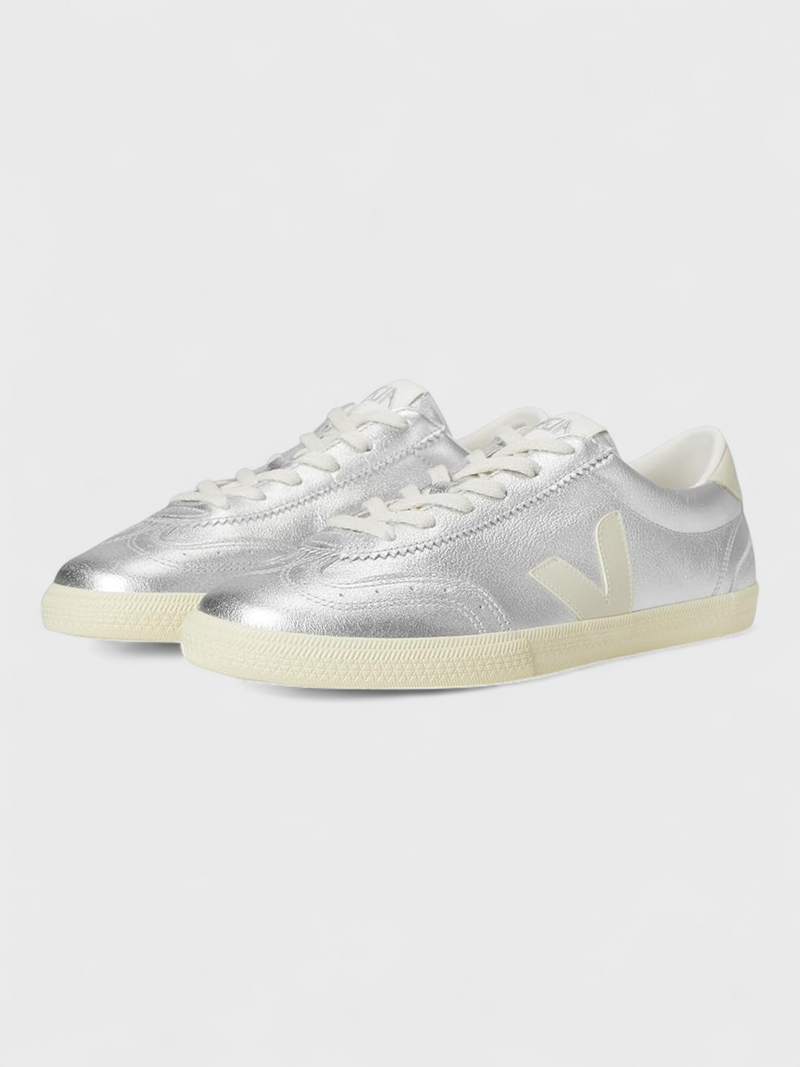 Veja Volley Leather Silver Pierre Sneakers