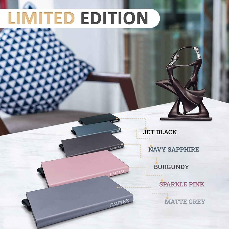 Empire Stealth Wallet Premium Smart Minimalist Card Holder RFID & NFC Blocker