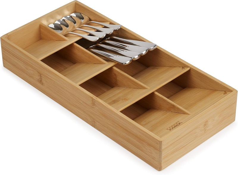 Joseph Joseph Drawer Organizer, 8 Compartments, Bamboo, New but scruffy packaging