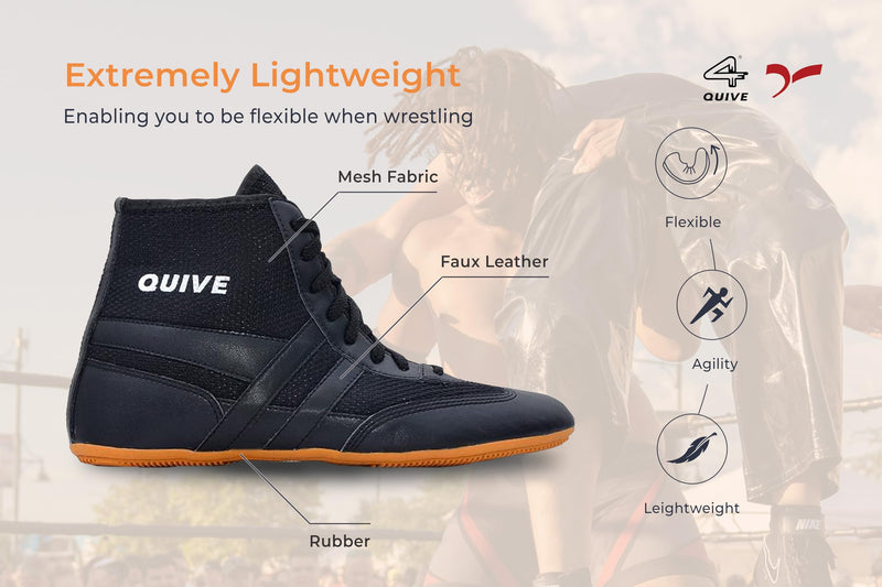 SEGA QUIVE Kabaddi High-Top Wrestling Shoes