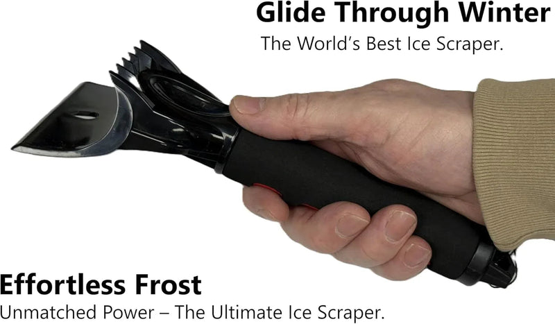 Car Ice Scraper 2 In 1 Premium Head For Clearing Ice & Snow A Winter Essential