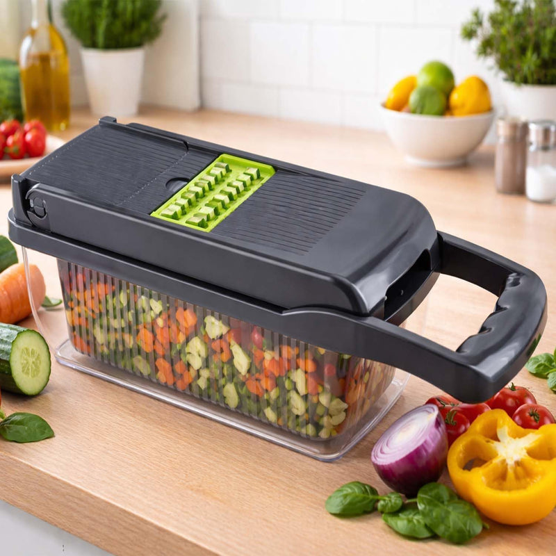 Alivio 12-in-1 Vegetable Chopper Cutter with Container