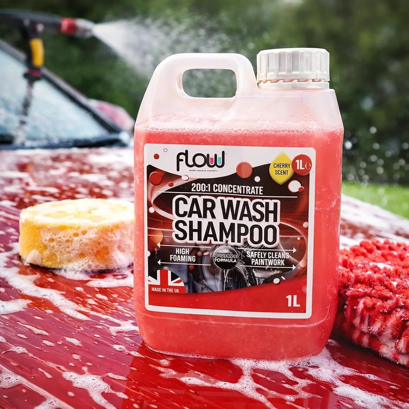1L Cherry Scented Car Shampoo pH Balanced Concentrated Wash