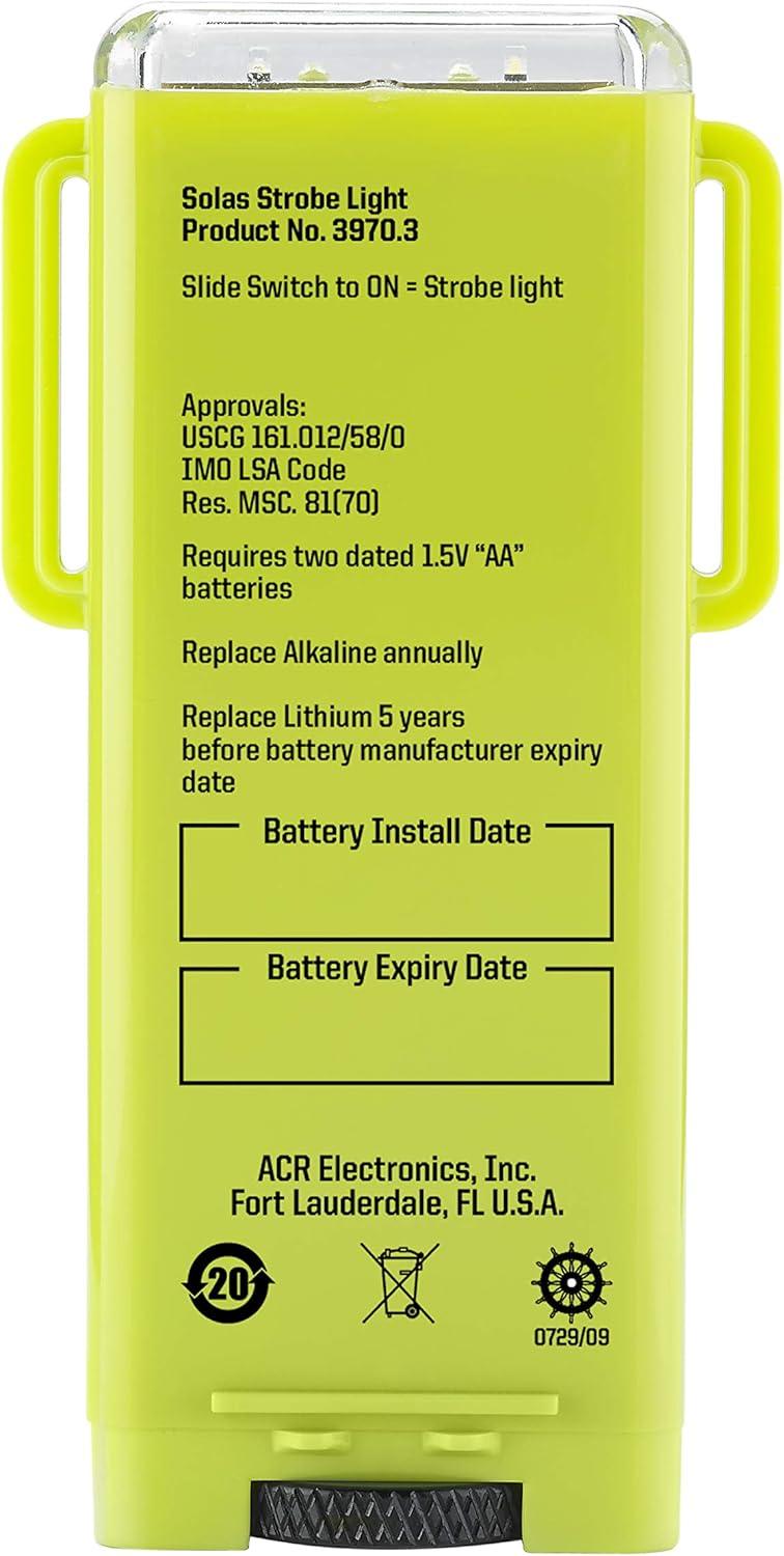 ACR FireFly PRO Waterbug SOLAS Water-Activated Strobe Light 3971.3