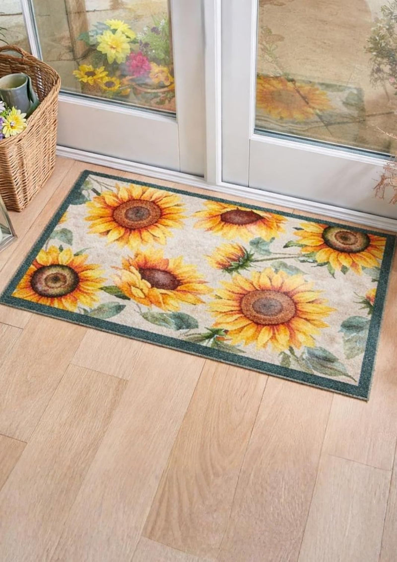 75cm Polyester Heavy Duty Sunflower Mat