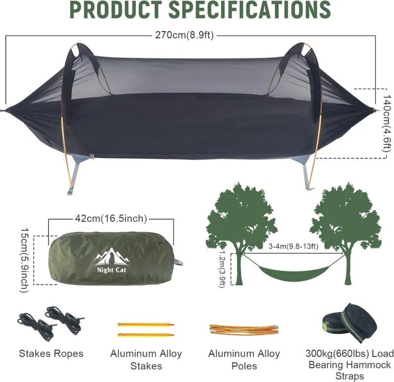 Night Cat Hammock Tent