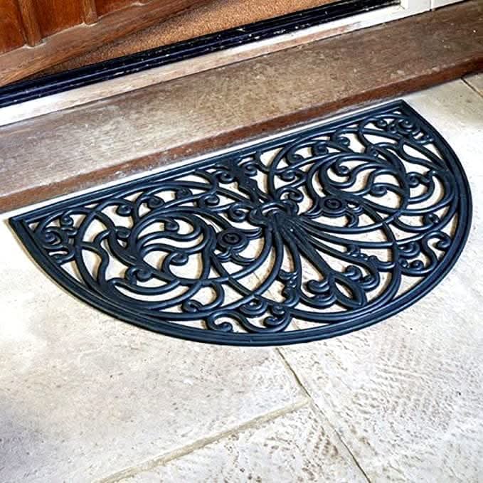 Novelty Decorative Doormat Half Moon Welcome