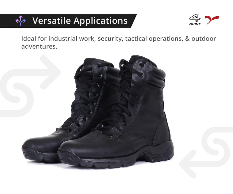 QUIVE SEGA Combat M-21 Mid-Calf Leather Boots