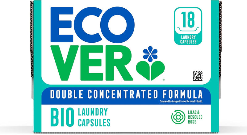 Ecover Bio Laundry Capsules 18 x 17g. New