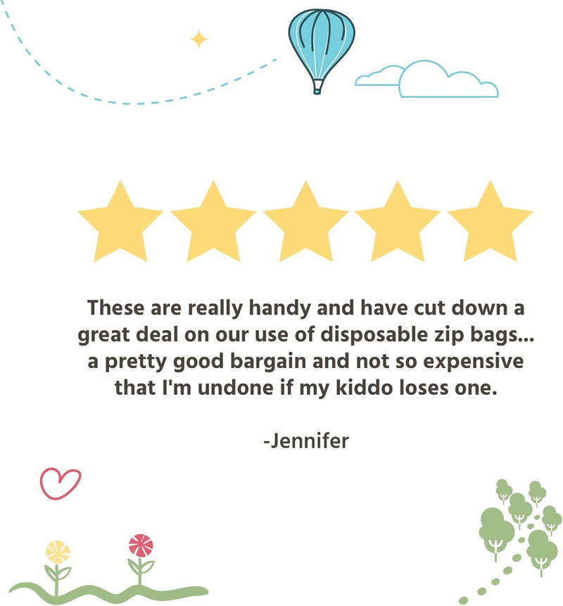 JL Childress See ‘N Save 3 Piece Reusable Food and Snack Bag – Grey