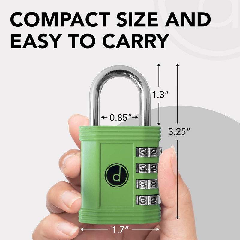 4 Digit Combination Padlock Weatherproof Gym Gate Storage Lock Desired Tools
