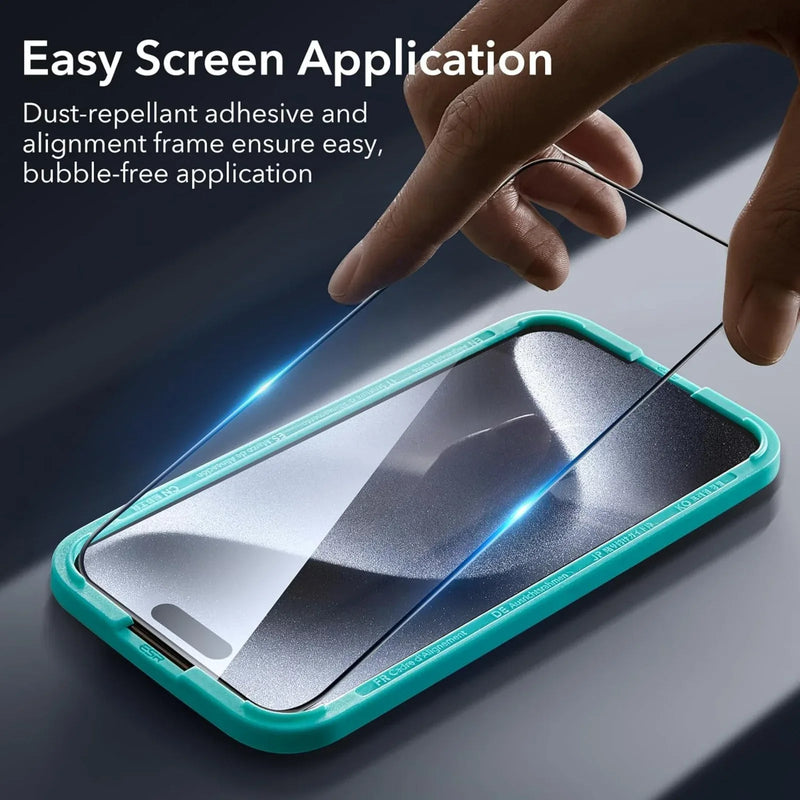 iPhone 15 Pro Max Premium Screen Protectors - 3 Pack + Lens Protector 2 lots = 6