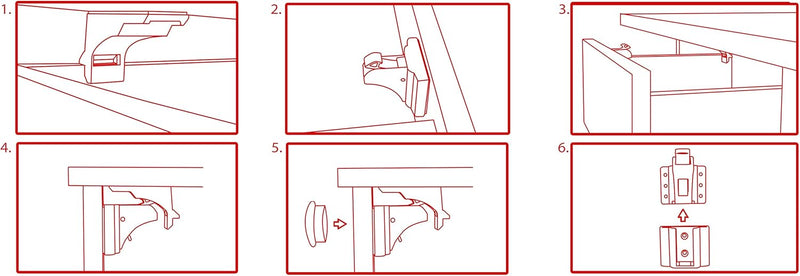 Callowesse Magnetic Cupboard & Drawer Locks – 4 Pack
