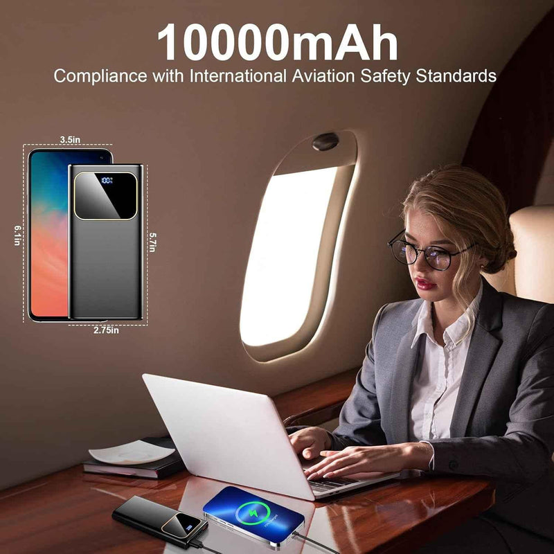Power Bank Fast Charging 10000mAh 22.5W Portable USB-C PD3.0 QC4.0 LED Display