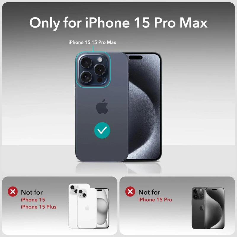 iPhone 15 Pro Max Premium Screen Protectors - 3 Pack + Lens Protector 2 lots = 6